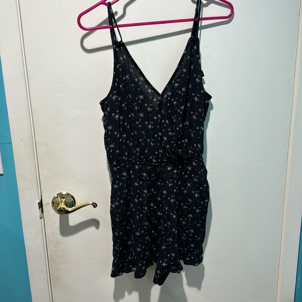 Floral American Eagle Romper